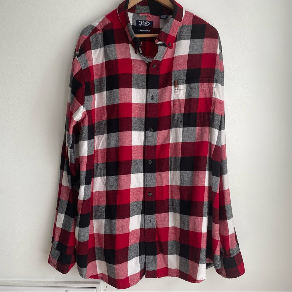 Chaps buffalo check big and tall shirt